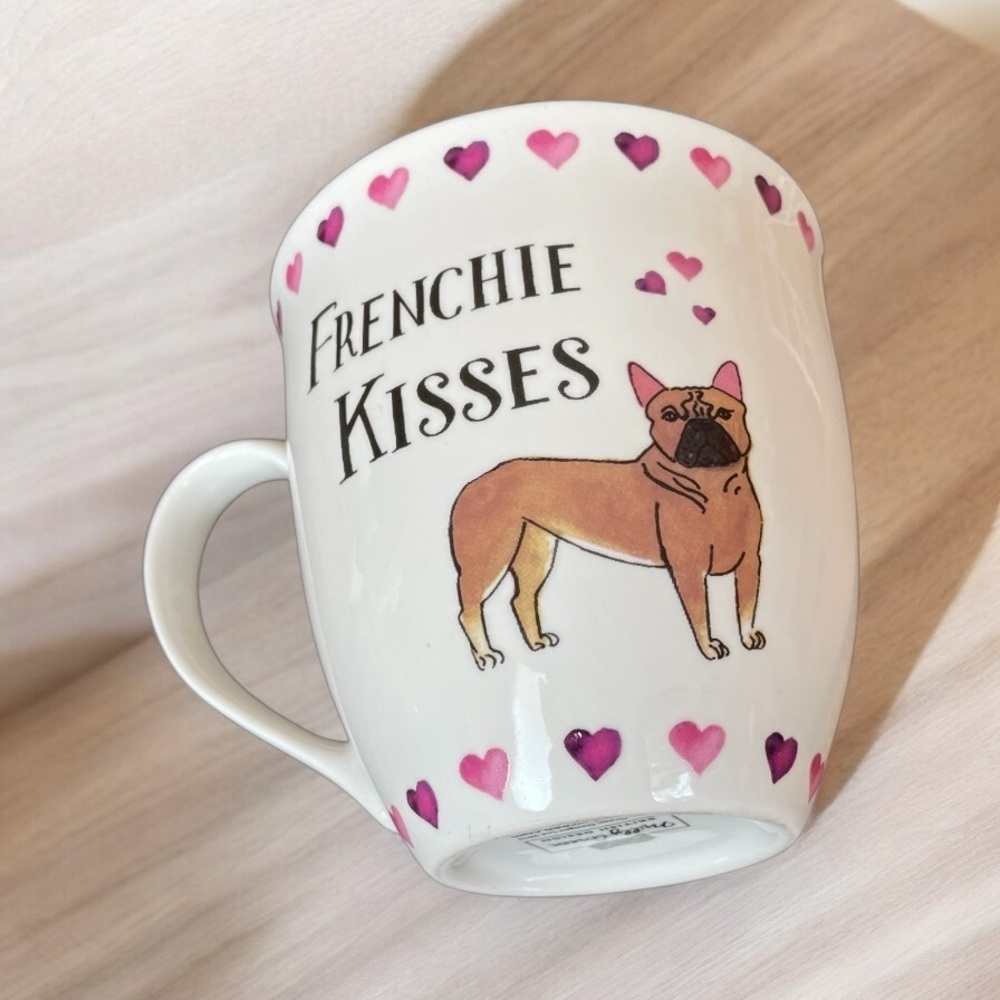 Frenchie Kisses 16 ounce Mug by Milly Green-British Design-French Bulldog